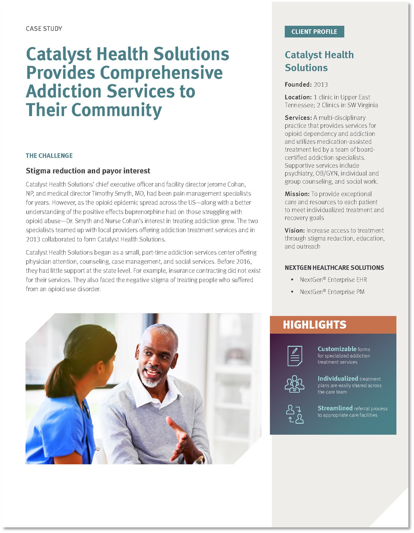 Case Study Catalyst Health Solutions Provides Comprehensive Addiction